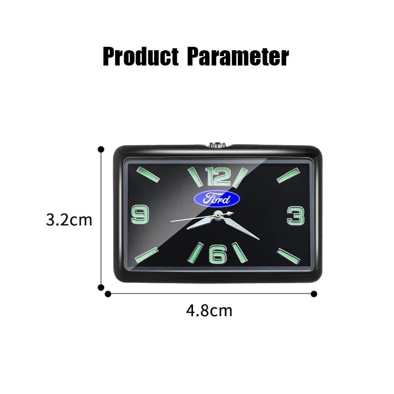 Car Electronic Square Clock Decals for Ford Motor Sport Mustang Ranger Kuga Mondeo Mk7 Transit Explorer Tierra Ecosport Escape SW3