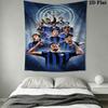 Inter Milan Wall Hanging Printed Fabric Blanket Decorative Tapestries for Bedroom Living Room Home Decor