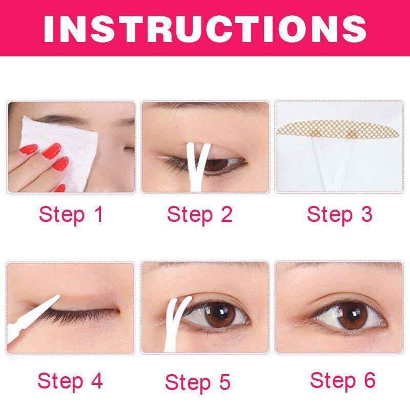 Комплект C-ленты, антивозрастная лента для верхнего века, легкая полоска для подъема век, 400 X, мгновенная дышащая, неотражающая поверхность