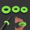 100pcs 2.5cm Waterproof Elastic Rod Stop Ring 3.0cm Rod Clip O-Shape Rubber Stopper  Fishing Tools