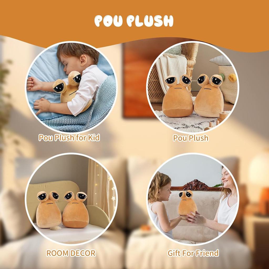 Большой размер горячая игра мой питомец инопланетянин поу плюшевые игрушки инопланетянин плюшевая игрушка поу для детей подарок на день рождения украшения на Хэллоуин