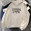 CANNIBAL CORPSE Толстовки с принтом букв Женская/Мужская одежда Повседневная длинная рукава с капюшоном Женский зимний топ Sudadera