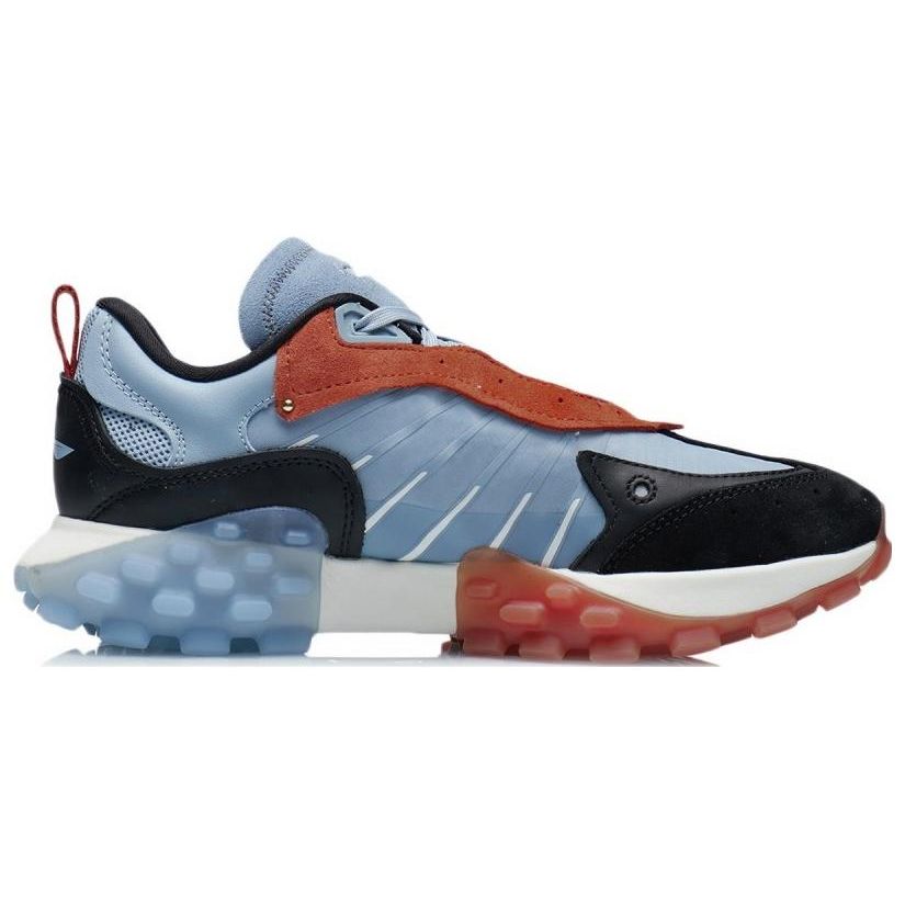 Li Ning Overload 021 осень-зима тренд шоу серии низкий топ стиль повседневная обувь мужская повседневная обувь дымчато-голубой ARYR025-1