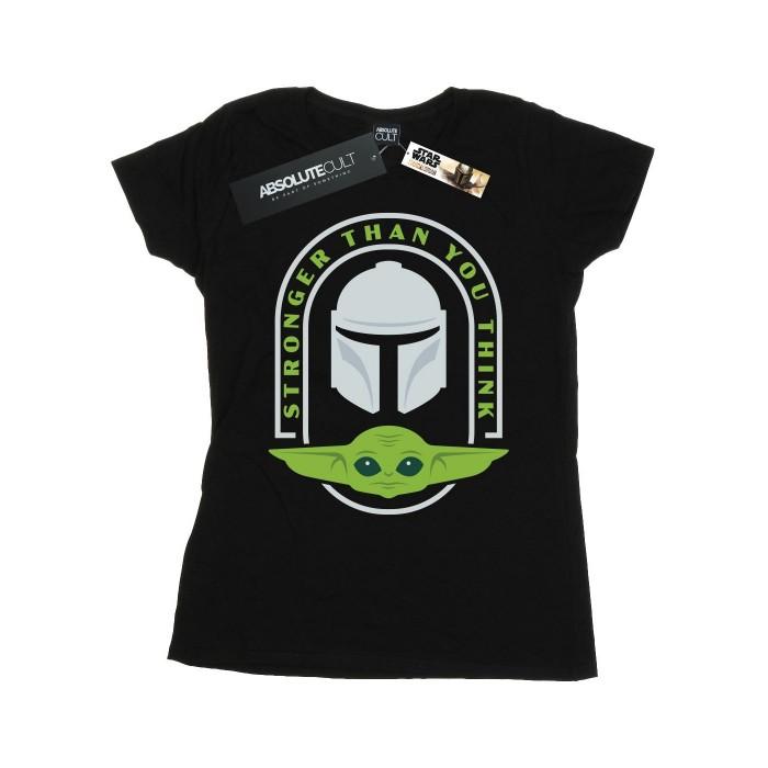 Star Wars Womens/Ladies The Mandalorian Stronger Than You Think Cotton T-Shirt