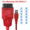 Renolink V1.99 V2.10 V2.11 Для автомобилей Renault OBD2 Диагностический инструмент для автомобиля Инструмент для программирования ЭБУ ECM UCH Ключ