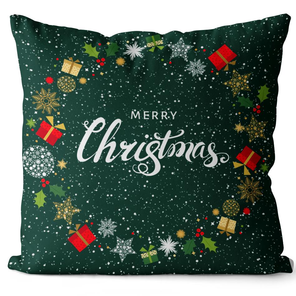 Christmas Day Pillowcase, Living Room Sofa Cushion Cover, Bedroom Bed, Car Pillow Cover, Home Decoration