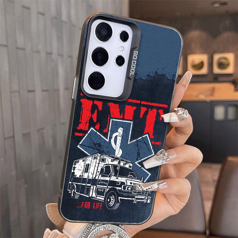 EMT EMS Ambulance Soft Phone Case for Samsung A17 A16 A15 A14 A13 A57 A56 A55 A54 A53 A37 A36 A35 A34 A33 A26 A25 A24 A23 A52