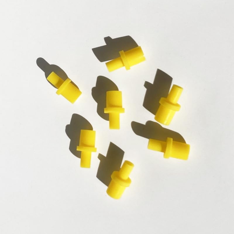 Набор для чистки печатающих головок, 5 шт. Шприц, Соединитель для сопла, Конвертер 4 мм, Желтый резиновый адаптер для струйных принтеров Epson Ecotank, HP, Brother