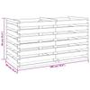 Composter Pine Wood Slats Impregnated 180 x 90 x 90 cm