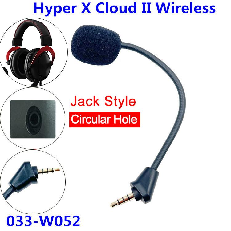 Запасной игровой микрофон 3,5 мм для игровых гарнитур Kingston HyperX Cloud 2 II X Core Pro Silver Cloudx