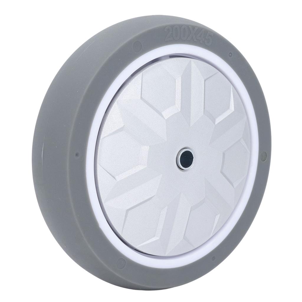 Колесо для ручной тележки 8 дюймов грузоподъемность 300 кг тихое TPR твердое резиновое сменное колесо