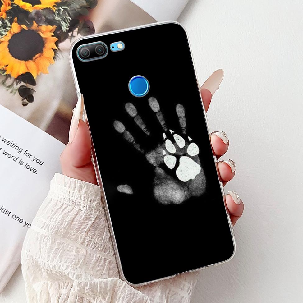 Clear For Honor 9 Lite Case Cute Cat Luxury Fashion Flowers Cool Boys Soft Bumper Cover For Honor 9Lite LLD-L21 Phone Case 5.65"
