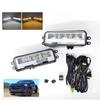 For 2024-2025 Toyota Tacoma LED Fog Lights Kit W/ Amber LED Signal Lights Wires