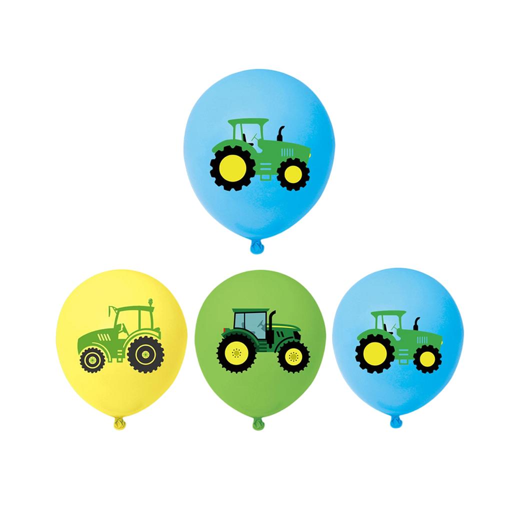 Набор для тематической вечеринки «Трактор» Посуда Скатерть Бумажные тарелки Бумажные стаканы Бумажные салфетки Принадлежности для украшения на день рождения Ранчо