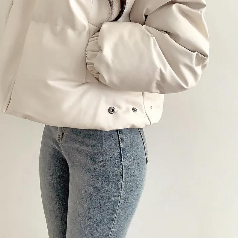 Korean Fashion Retro Cotton-padded Jacket Women New Loose Joker Thickened Short Coat High Sense Vintage Casual Overcoat Winter