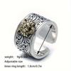 Tiger Head Open Ring for Men, Zodiac Year, Index Finger, National Trend, Domineering, Adjustable