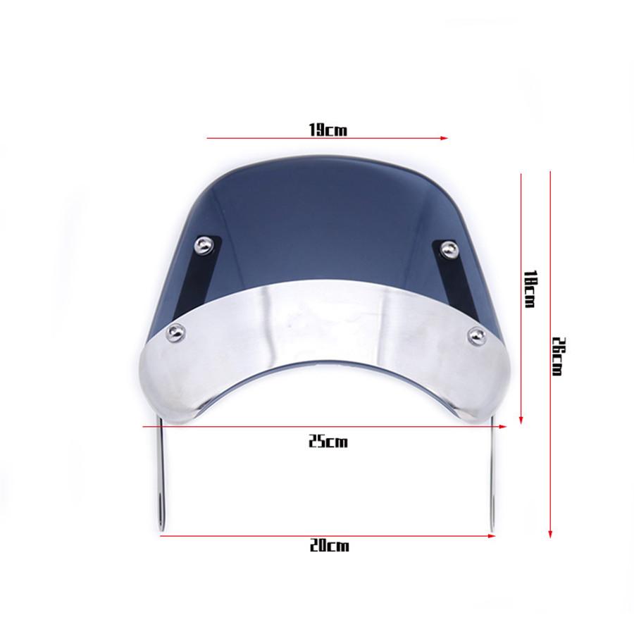 Универсальная посадка для 5" и 7" круглых фар, мотоциклетное ретро-модификация, ветровое стекло для Yamaha Xjr 1300/Xjr 1200/Xj 600S/Xj 400 Diversion, Honda Cg