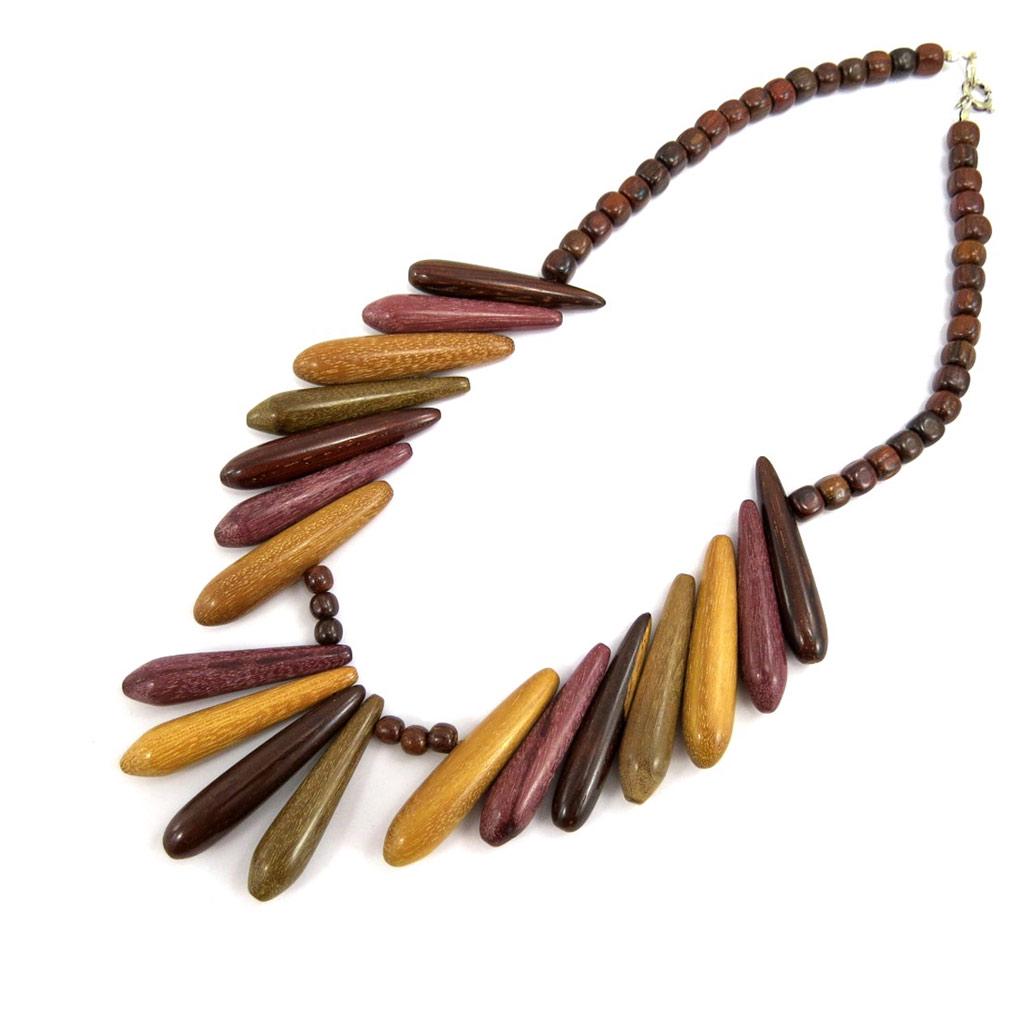 Les Trésors De Lily [E4923] - Necklace 'Amazonia' Wood