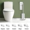 Non-slip Stainless Steel Paper Roll Stand Rust-Proof Floor Standing Paper Dispenser  Bedroom