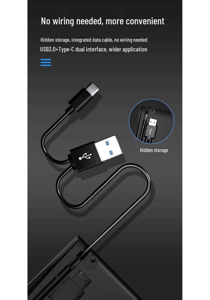 7-in-1 USB 3.0 External DVD Burner & Type-C Multifunctional CD Drive