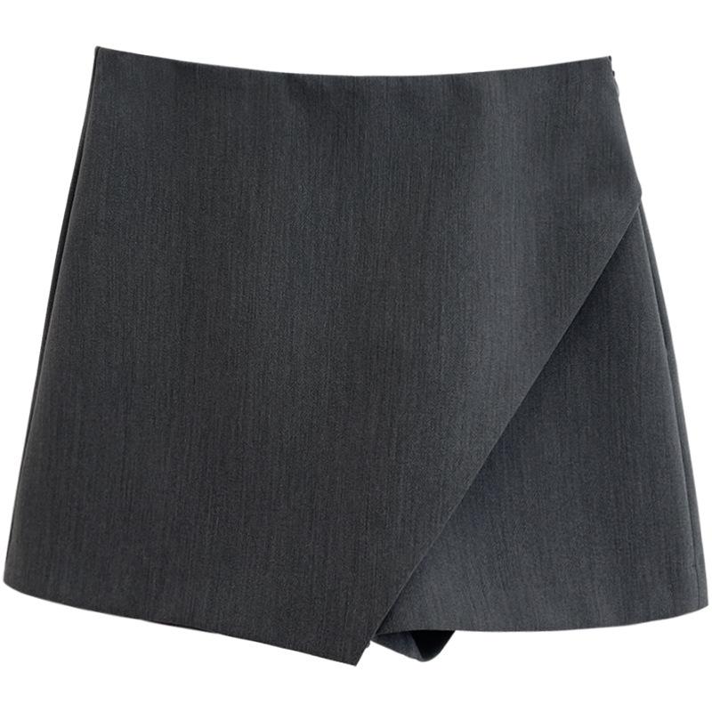 Летняя юбка-шорты А-силуэта с завышенной талией для похудения для женщин - Повседневный стиль, облегающий бедра, для миниатюрных