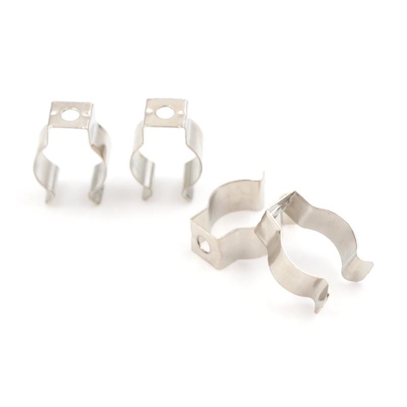 4 шт. держатель T8 люминесцентная лампа кронштейн зажимы патрон серебристый