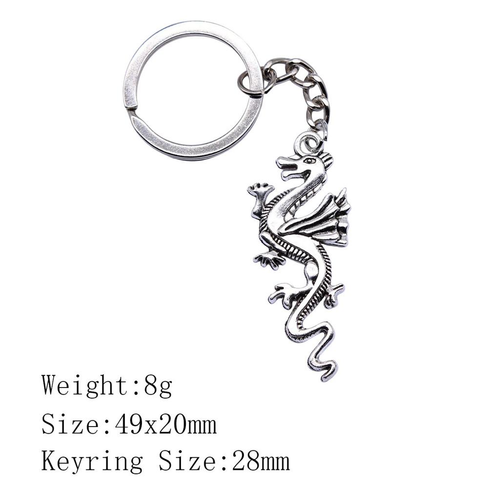 День благодарения Пара Брелок Дракон Змея Аниме Брелок Рюкзак Цепи Женщины