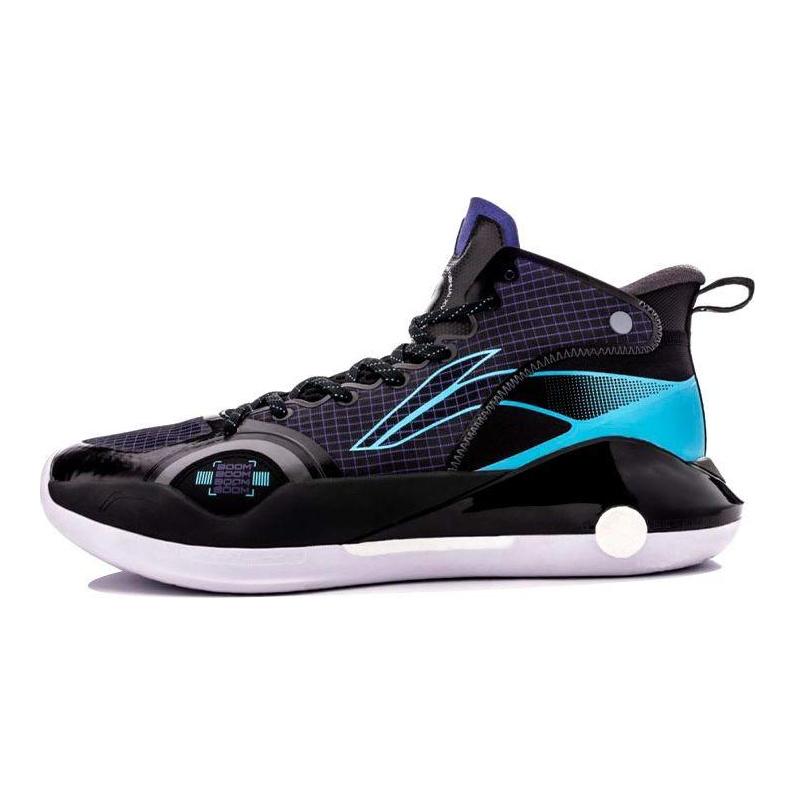 Баскетбольные кроссовки Li Ning Yu Shuai 15 мужские кроссовки черные синие ABAR043-8