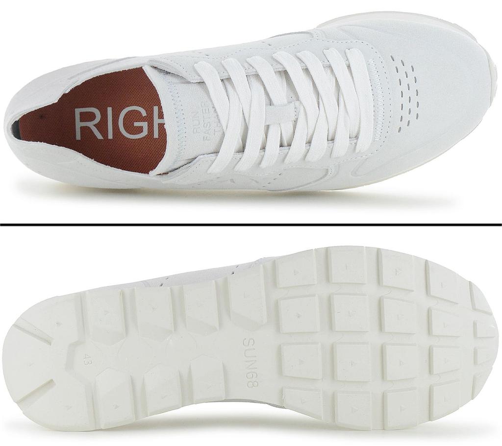 Sun68 Том Замша с необработанным краем - Мужские Кроссовки Обувь Серо-Белый Z36103-01 ОРИГИНАЛ