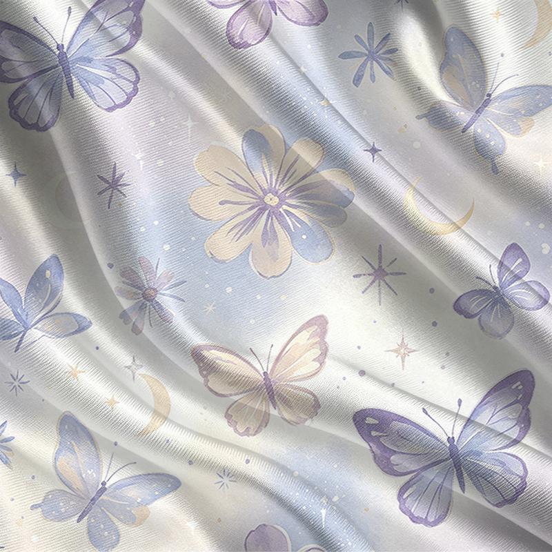 Plus Size Women's T-Shirts Lazy Fit Butterfly Floral Print,Soft Short Sleeve Casual Tops,Versatile for Daily,Work & Home