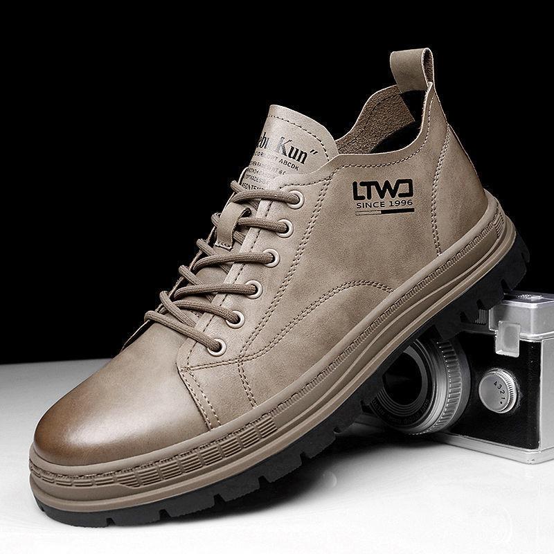 Мужские кроссовки из коровьей кожи для вождения, весна-осень, новые дизайнерские модные повседневные кроссовки, однотонные мужские кроссовки для сноуборда