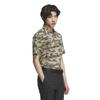 Мужская футболка Adidas Golf Камуфляж с коротким рукавом Оливковая страта,