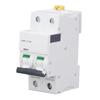 Miniature Circuit Breaker 2P Residual Current Isolator DIN Rail Mount 400V 10A IC65N C10A