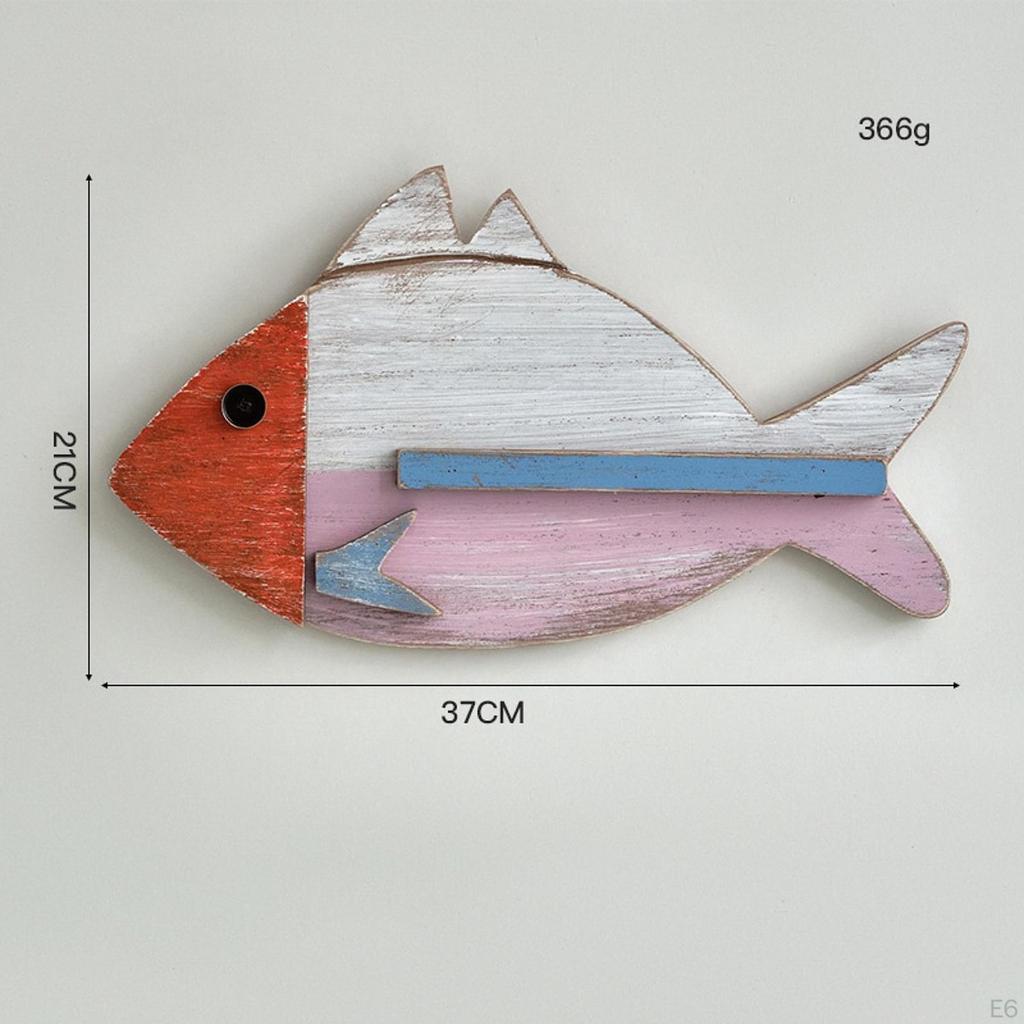 Fish Wall Art Decoration Decorative Craft Easy To Install Decor Ornament for