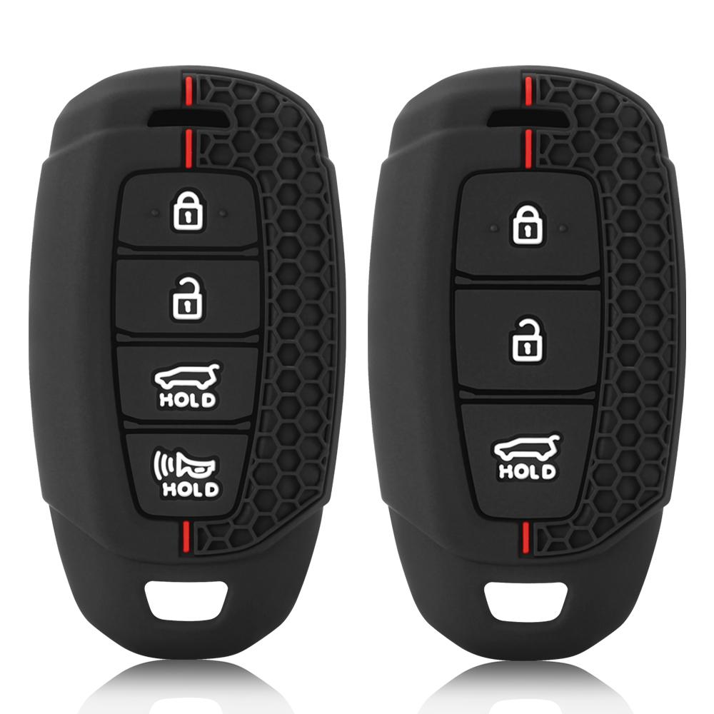 Силиконовый чехол для автомобильного брелока, чехол для брелока Hyundai I30 Ix35 KONA Encino Solaris Azera Grandeur Ig Accent Santa Fe Palisade