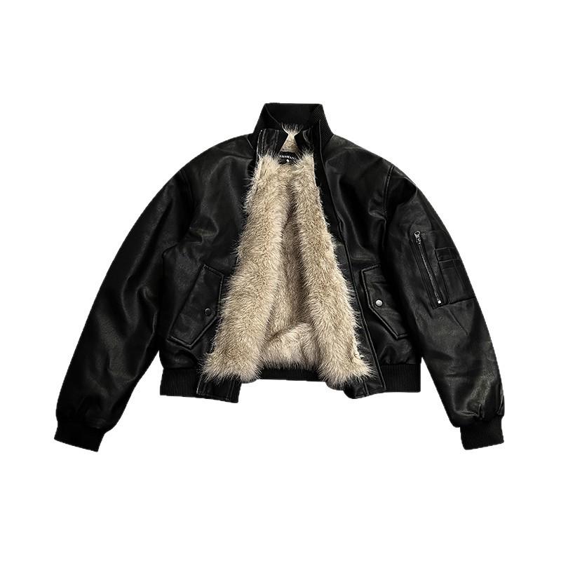 Mountain Eagle Unisex Windproof Pilot Jacket: Thick Cotton Winter Coat for Warmth & Protection