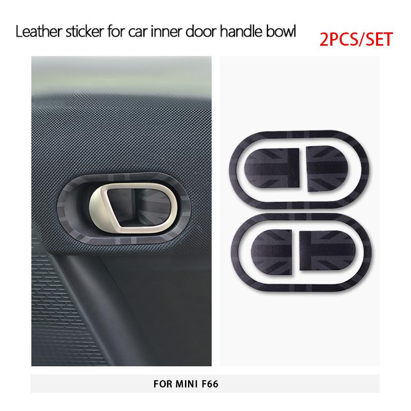 Night Jack For Mini F66 Car Interior Stickers For Mini Handrail Sticker Seat Button Door Handle Sticker Car Accessories Set