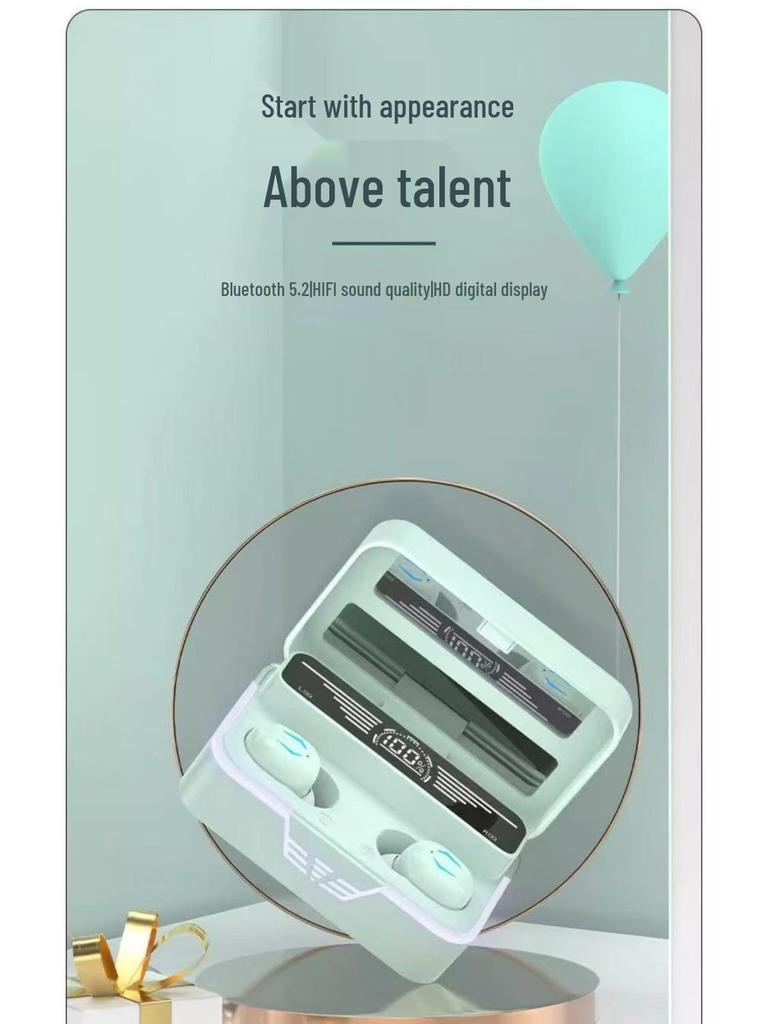 High-Fidelity In-Ear Wireless Bluetooth Earphones with Type-C Charging, Mirror Finish, and Extended Battery Life for Running