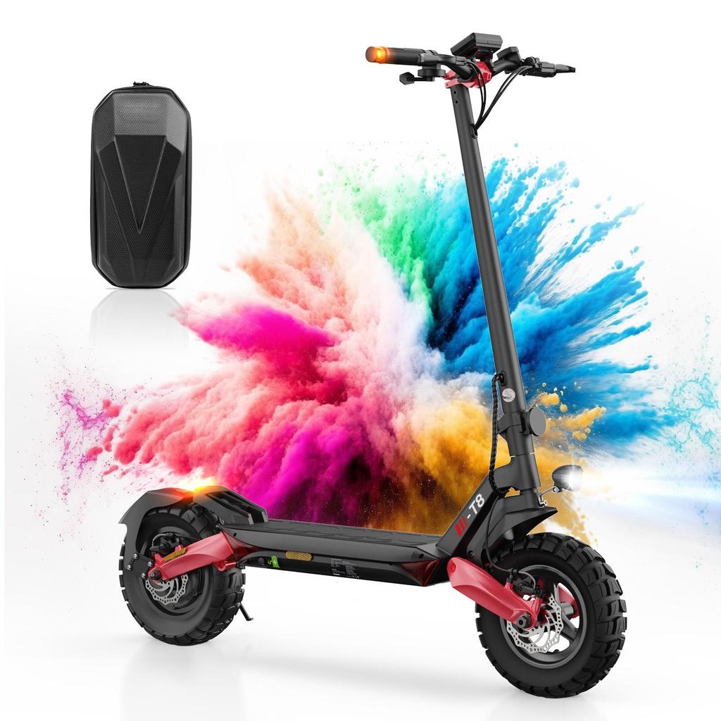 ISINWHEEL T8 All-Terrain Electric Scooter 500W Motor 48V15Ah Battery City Outdoor 10 Inch Off-Road Tires EScooter