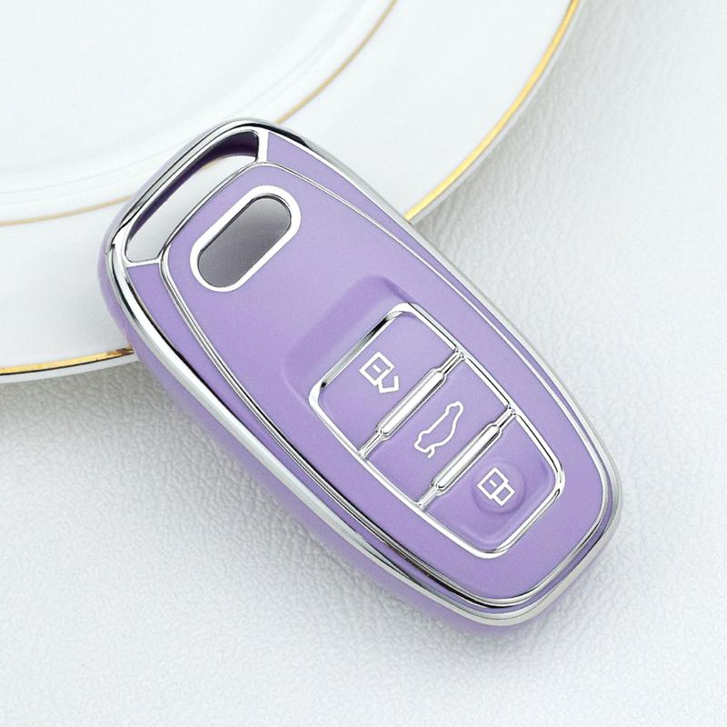 Автомобильный чехол-брелок держатель Мягкий ТПУ чехол для ключа с дистанционным управлением автомобиля Для A4 A5 A6 A7 A8 Q8 Q5 S6 S7 S5 S4 RS6 RS7 TT Аксессуары