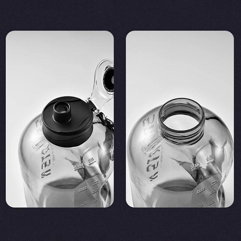 1,7/2,7 л бутылка для питьевой воды, не содержащая BPA, пластиковая чашка для воды, портативные многоразовые спортивные бутылки с откидной крышкой для кемпинга на открытом воздухе