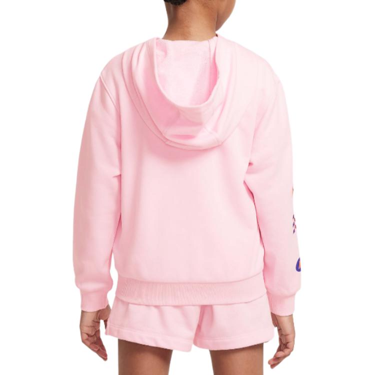 Nike Куртка Back To Sport Удобная Модная Повседневная Пена Розовый Детские куртки HQ7765-663