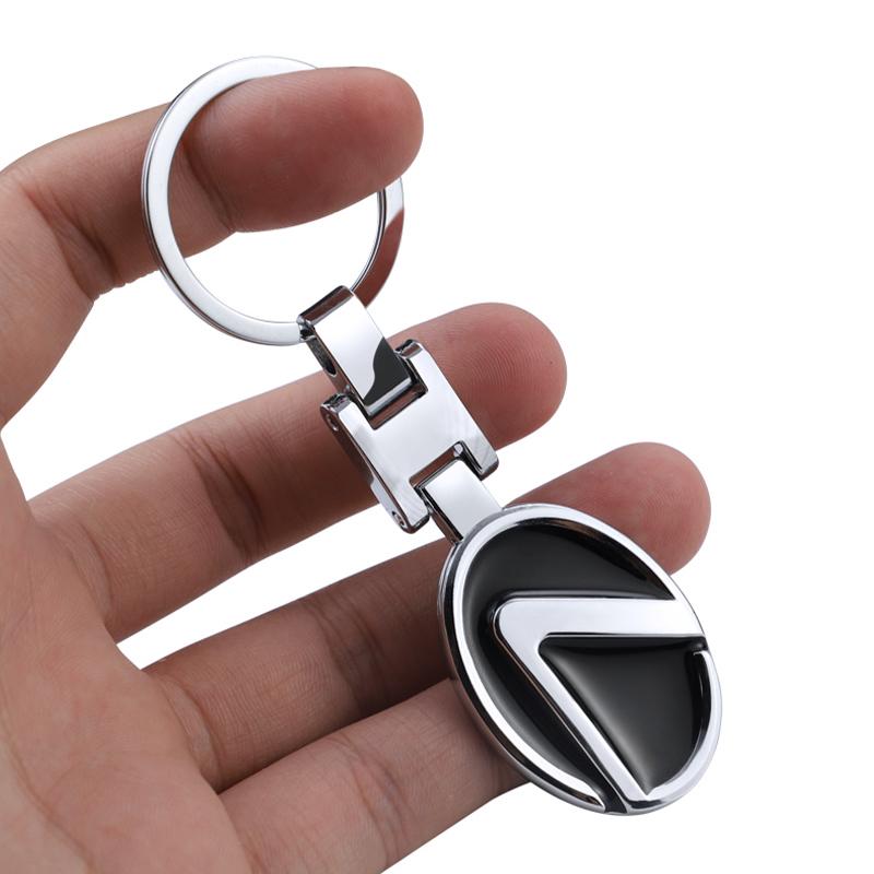 Car Styling Keychain Metal Key Ring Accessories For Lexus UX LS GS NX RX IS350 IS250 LX570 IS200 UX250h LX600 LX470 GX470 NX300