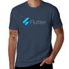 Футболка с графическим принтом Flutter Programming Framework для унисекс Печатная футболка для унисекс Футболка для унисекс Графическая винтажная футболка