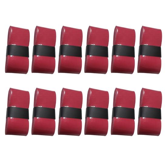 12 шт. самоклеящиеся ленты для захвата Pickleball, устойчивые к скольжению, супер впитывающие, яркий цвет, универсальная лента для захвата теннисной ракетки, Overgrip