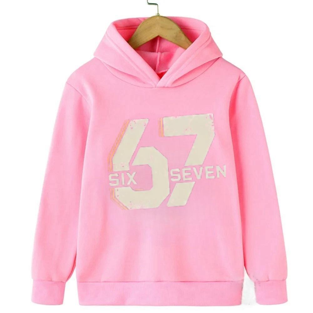Spring Autumn Unisex Graphic Fun 67 Men's Hooded Pullover Sweater Long-sleeved Stylish Street Style Long-sleeved Women Clothing Top