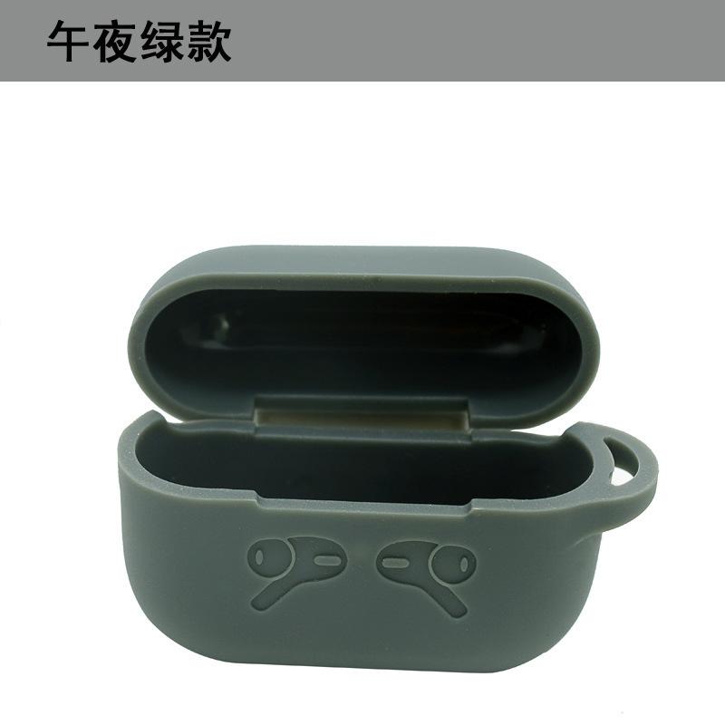 Силиконовый чехол для AirPods Pro, противоударный чехол с защитой от падения и царапин, с крючком для брелка