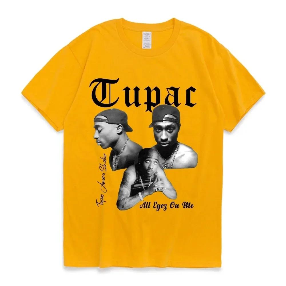 Rared Tupac 2pac T-Shirt Cotton T-Shirt Casual Tee Streetwear Summer O-neck Short Sleeves Luxury Brand WoClothing