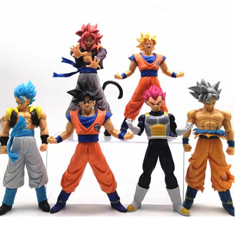 Collectible Dragon Ball Z Figurines 7 Inch Pvc Super Saiyan Goku Vegeta Broly Model Figures
