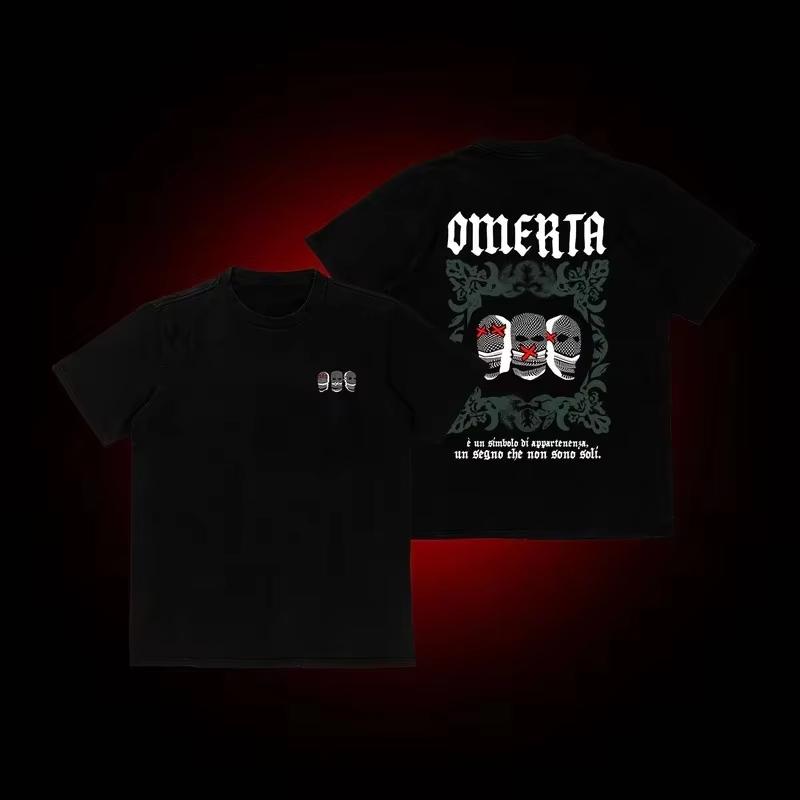 Мужская свободная футболка с круглым вырезом Omerta 47 Boxing Fan Print можно носить с модной спортивной футболкой как для мужчин, так и для женщин.